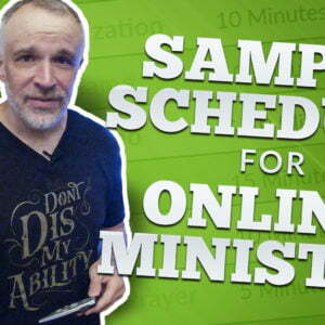 Free Sample Schedule for Online Ministry