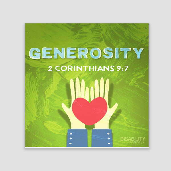 Product image for Generosity: Children’s Disability Ministry Curriculum