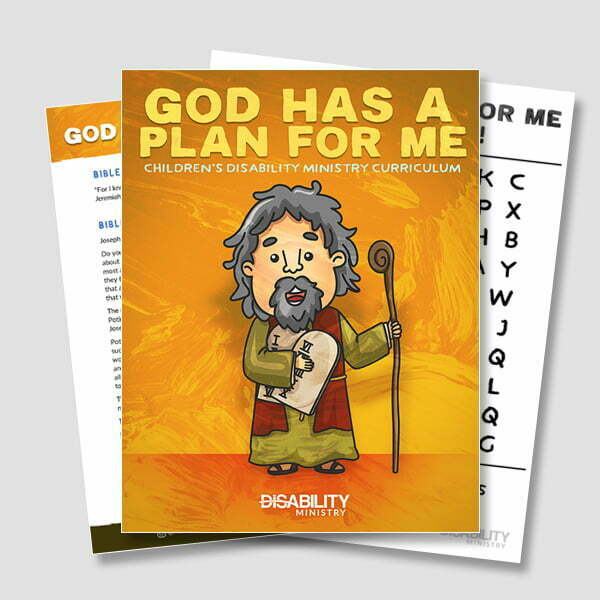 Product image for God Has A Plan For Me: Children’s Disability Ministry Curriculum