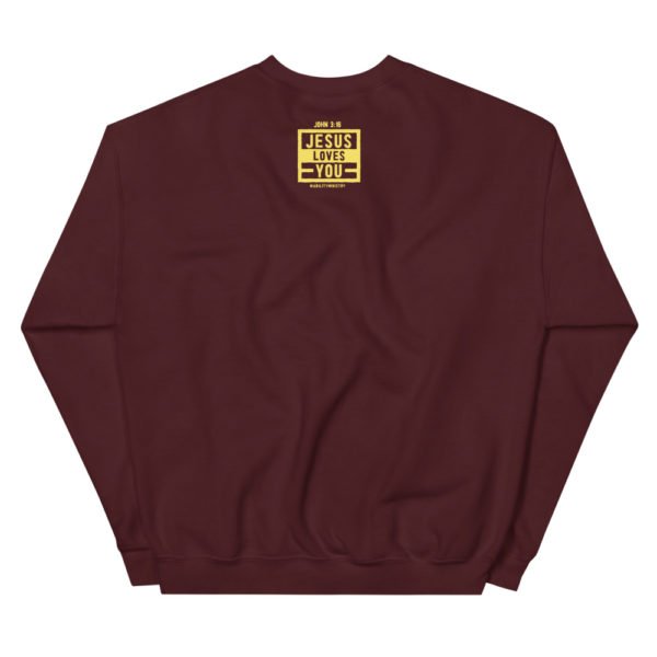 unisex-crew-neck-sweatshirt-maroon-back-60367aaa5fbe1