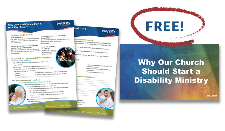 Why our church should start a disability ministry