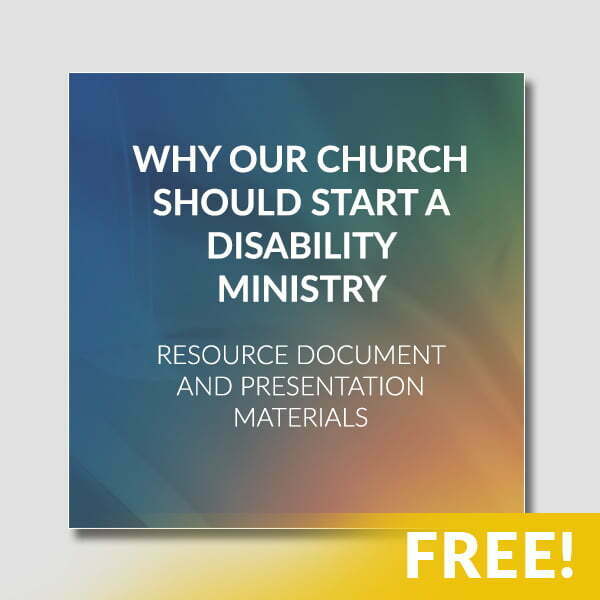 Product image for Why Start a Disability Ministry Resource