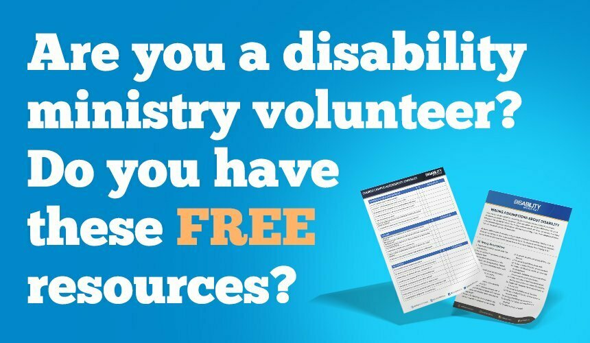 Free disability ministry resources