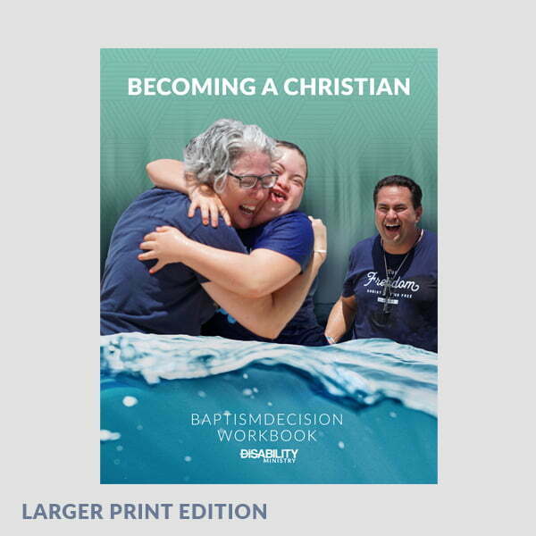 Product image for Baptism Decision Workbook - Larger Print