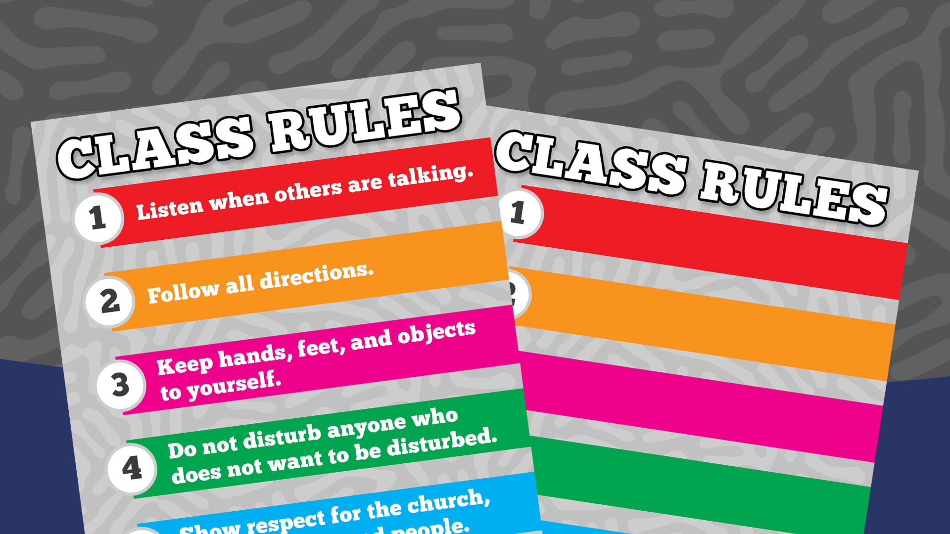 Product image for Classroom Rules with Template