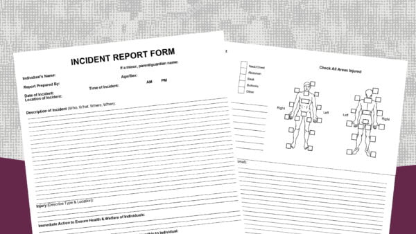 Disability Ministry Incident Report Form - Free Template