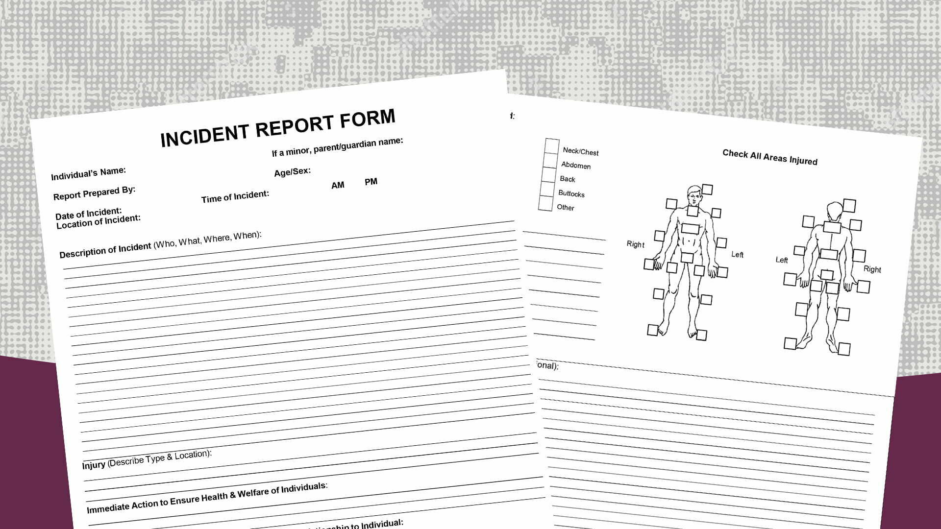 Product image for Disability Ministry Incident Report Form