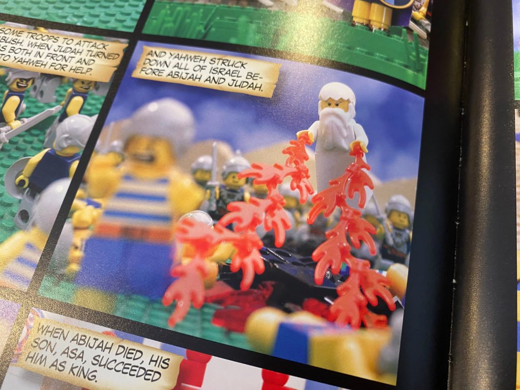 Review: The Brick Bible is a book featuring pictures of Lego figures.