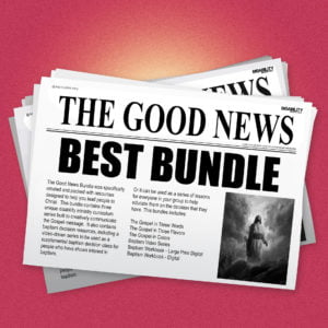 A mock newspaper cover with a headline of The Good News: Best Bundle