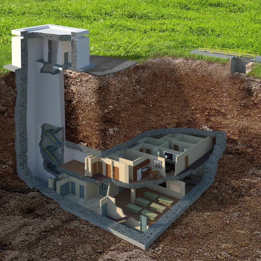 Digital concept of Zuckerberg's underground bunker. (Source: @@dana916/X)