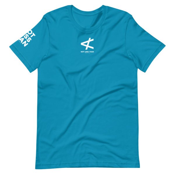 Unisex Staple T Shirt Aqua Front 66915e208ff50.jpg