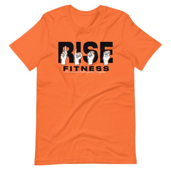 Unisex Staple T Shirt Orange Front 66a258c6b8b92.jpg