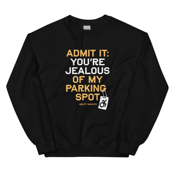 Unisex Crew Neck Sweatshirt Black Front 67b65e2ec02b3.jpg