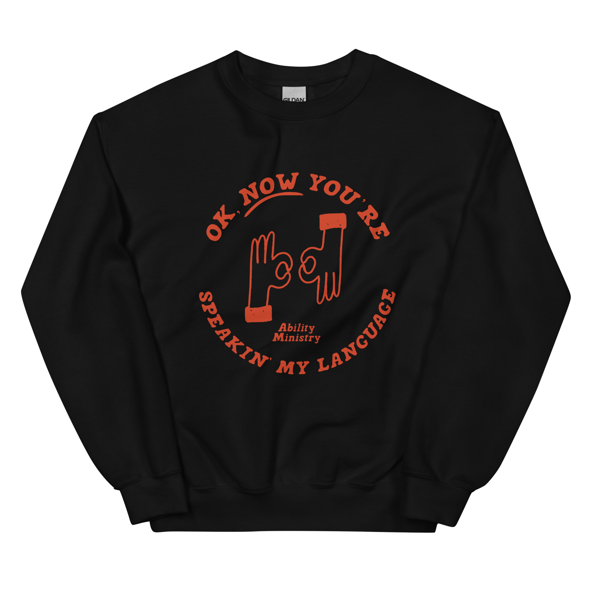 Unisex Crew Neck Sweatshirt Black Front 67b88b476bbf2.jpg