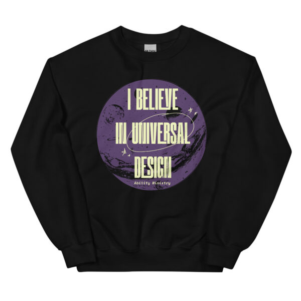 Unisex Crew Neck Sweatshirt Black Front 67b8e8b7ccbe0.jpg