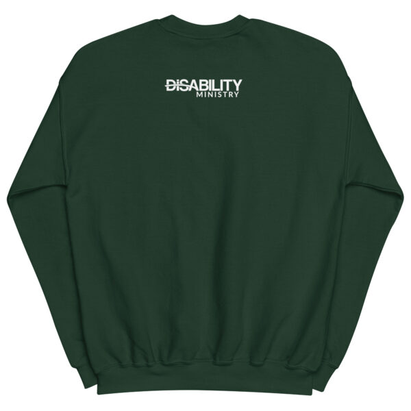 Unisex Crew Neck Sweatshirt Forest Green Back 67ae2f64d3dbc.jpg