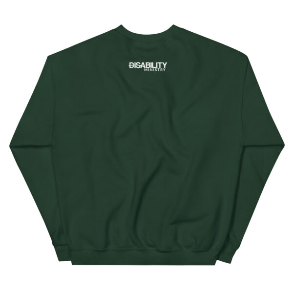 Unisex Crew Neck Sweatshirt Forest Green Back 67ae739336973.jpg