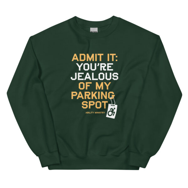 Unisex Crew Neck Sweatshirt Forest Green Front 67b65e2eed124.jpg