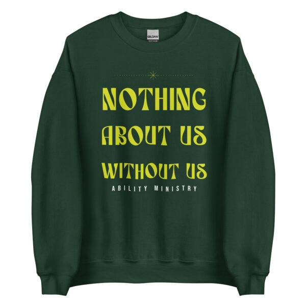 Unisex Crew Neck Sweatshirt Forest Green Front 67b66565374c9 1.jpg