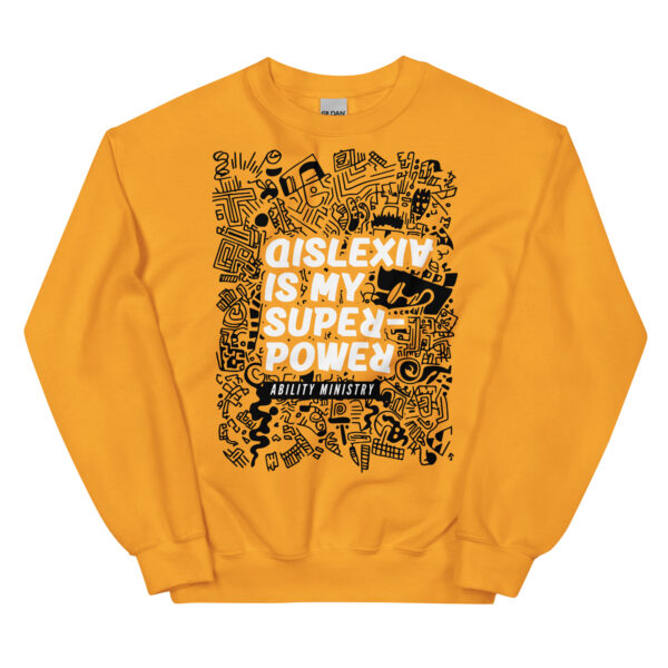 Unisex Crew Neck Sweatshirt Gold Front 67ae83a14d020.jpg