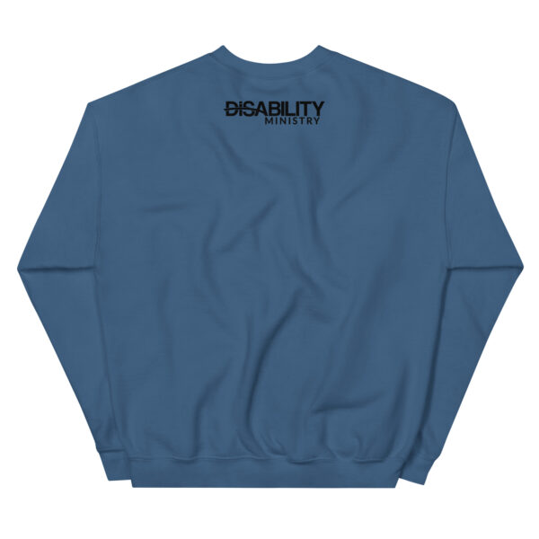 Unisex Crew Neck Sweatshirt Indigo Blue Back 67abbee6e0009.jpg