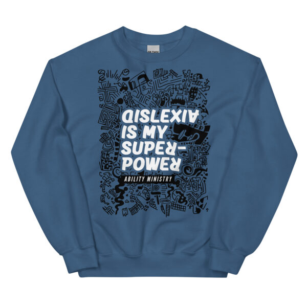 Unisex Crew Neck Sweatshirt Indigo Blue Front 67ae83a13c4f5.jpg