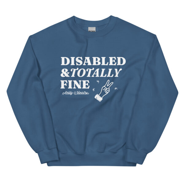 Unisex Crew Neck Sweatshirt Indigo Blue Front 67bcfbcbe96d1.jpg