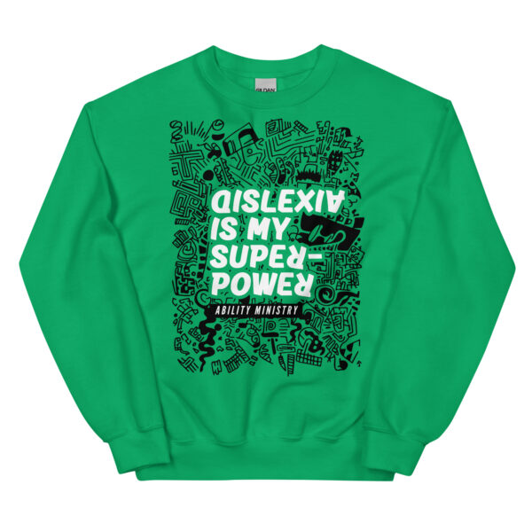 Unisex Crew Neck Sweatshirt Irish Green Front 67ae83a145396.jpg