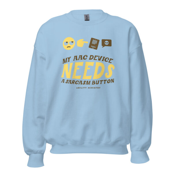 Unisex Crew Neck Sweatshirt Light Blue Front 67b480a022fd8.jpg