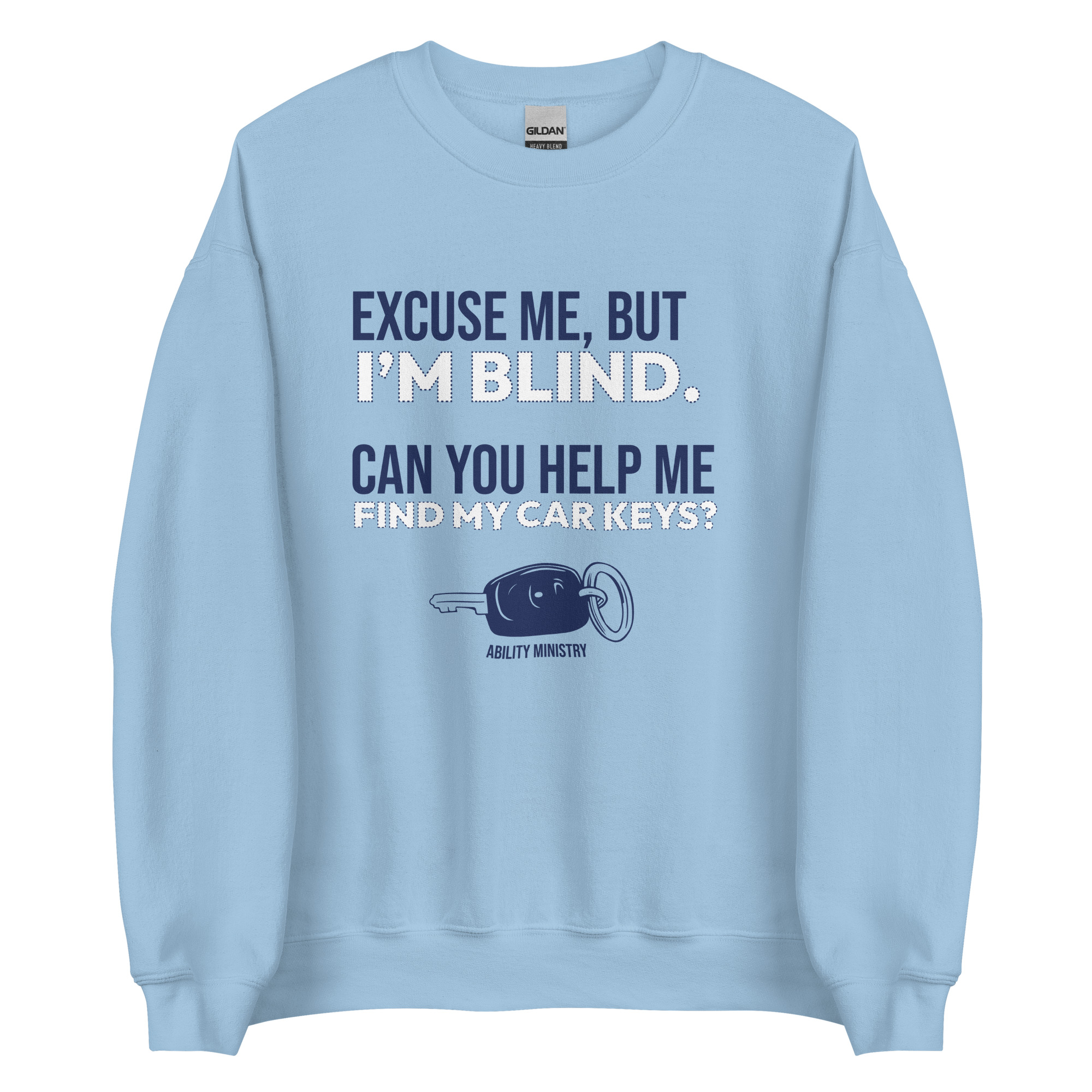 Unisex Crew Neck Sweatshirt Light Blue Front 67b90460434eb.jpg