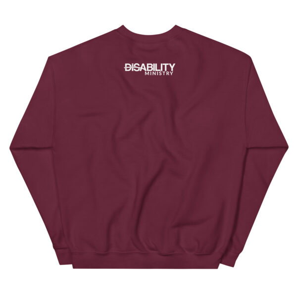 Unisex Crew Neck Sweatshirt Maroon Back 67b65e2ee50cd.jpg