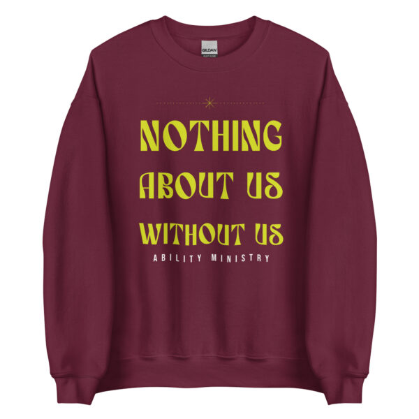 Unisex Crew Neck Sweatshirt Maroon Front 67b6656558d8d 1.jpg