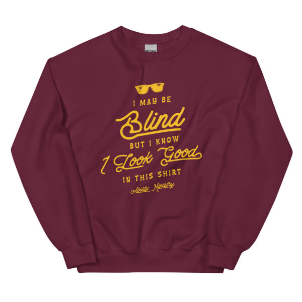 Unisex Crew Neck Sweatshirt Maroon Front 67bcedf34456e.jpg