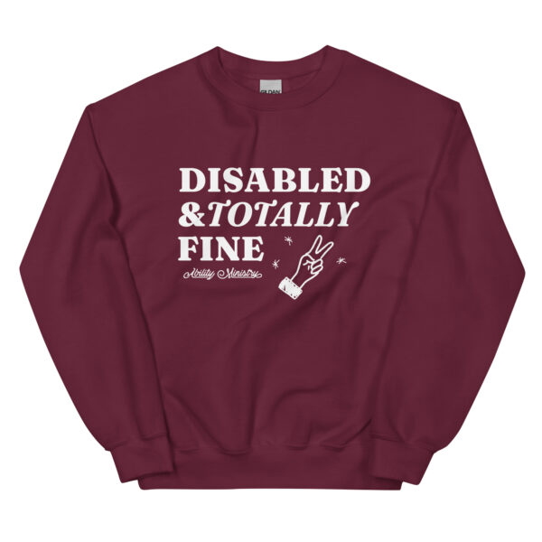 Unisex Crew Neck Sweatshirt Maroon Front 67bcfbcba67fc.jpg