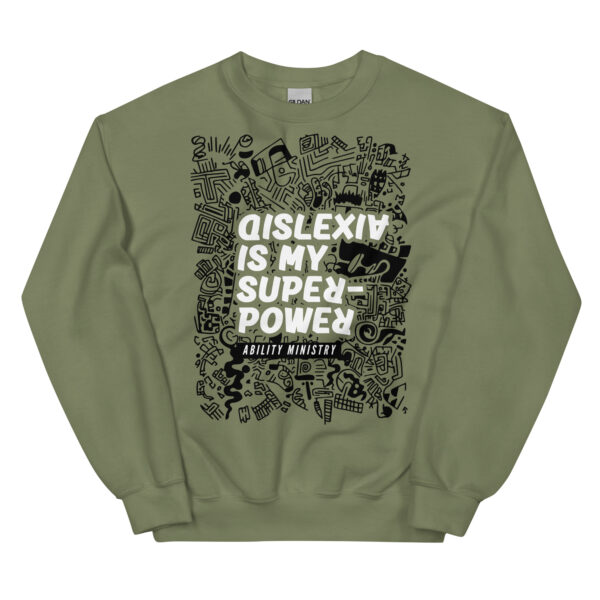 Unisex Crew Neck Sweatshirt Military Green Front 67ae83a130012.jpg