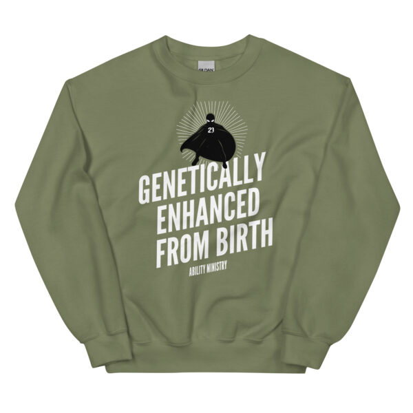 Unisex Crew Neck Sweatshirt Military Green Front 67b8eec77021d.jpg