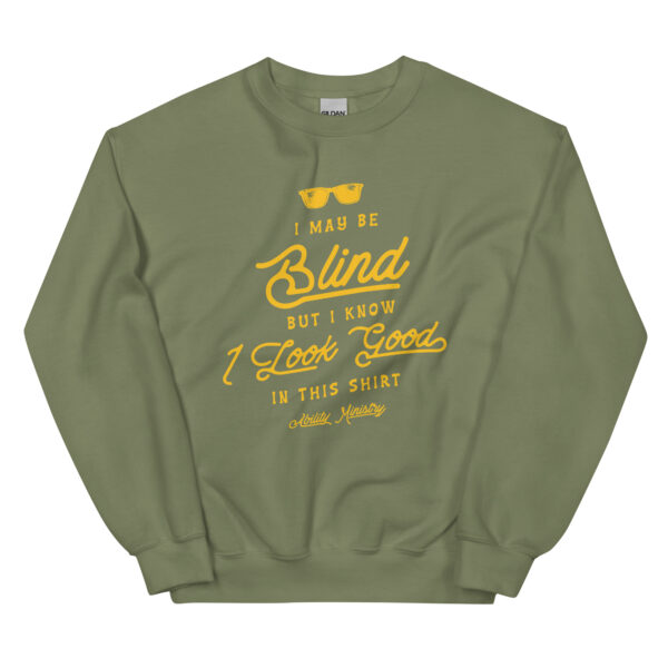 Unisex Crew Neck Sweatshirt Military Green Front 67bcedf39c7d3.jpg