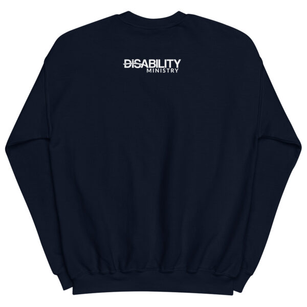 Unisex Crew Neck Sweatshirt Navy Back 67ae2f64ba79b.jpg