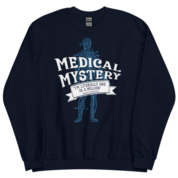 Unisex Crew Neck Sweatshirt Navy Front 67ae2f64b8887.jpg