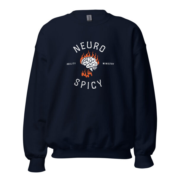 Unisex Crew Neck Sweatshirt Navy Front 67b8fd23efdc9.jpg