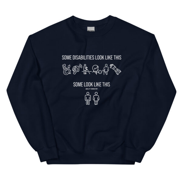 Unisex Crew Neck Sweatshirt Navy Front 67bce135e740e.jpg