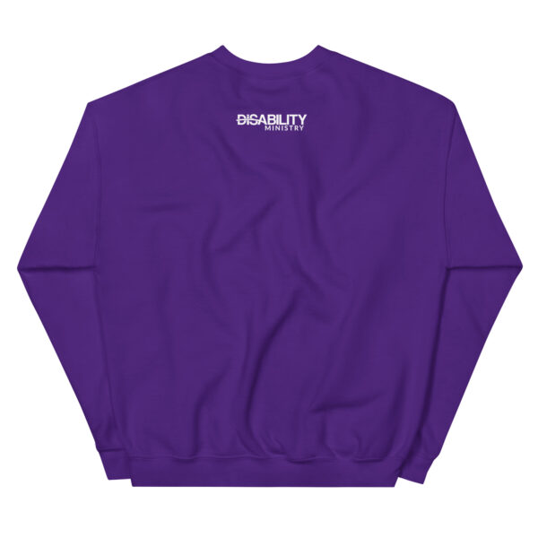 Unisex Crew Neck Sweatshirt Purple Back 67ae7393255df.jpg