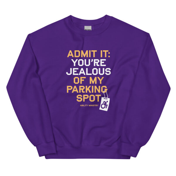 Unisex Crew Neck Sweatshirt Purple Front 67b65e2ecdf42.jpg