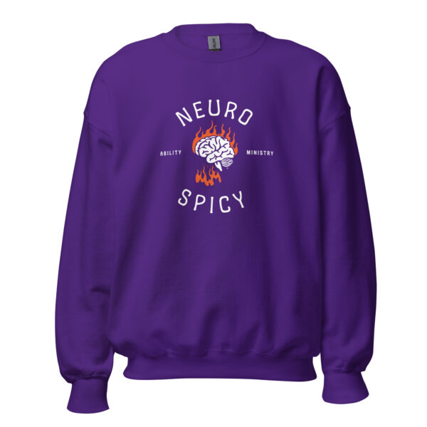 Unisex Crew Neck Sweatshirt Purple Front 67b8fd2405319.jpg