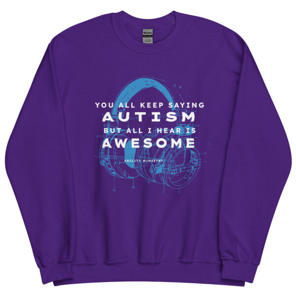 Unisex Crew Neck Sweatshirt Purple Front 67bcd33bf0d1a.jpg