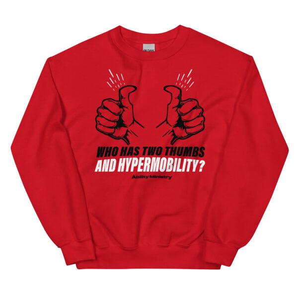 Unisex Crew Neck Sweatshirt Red Front 67abbee6dc107.jpg