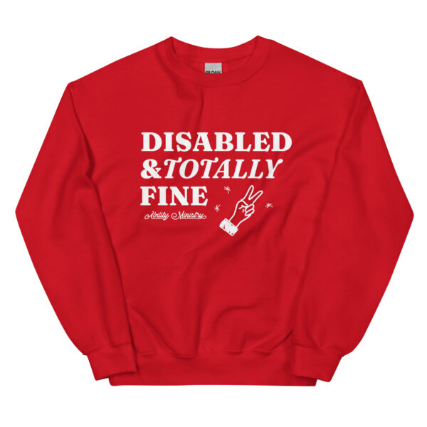 Unisex Crew Neck Sweatshirt Red Front 67bcfbcbb7784.jpg