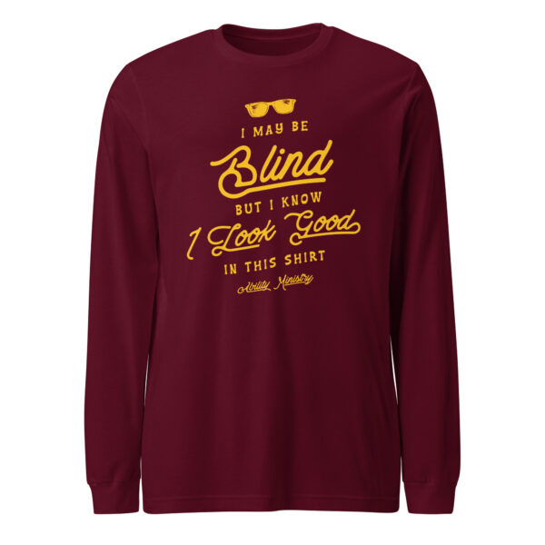 Unisex Long Sleeve Tee Maroon Front 67bced17e8a98.jpg