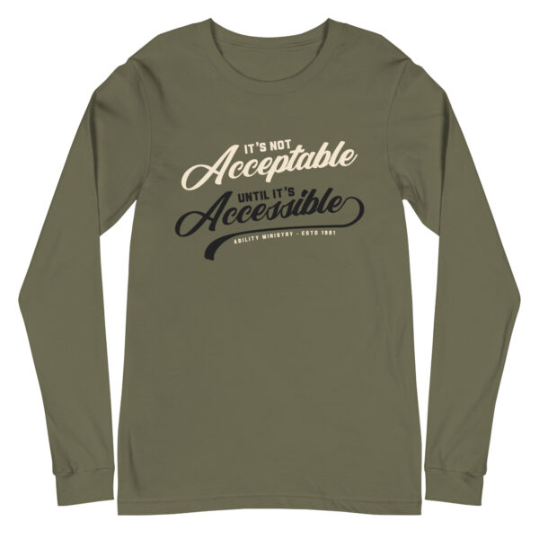 Unisex Long Sleeve Tee Military Green Front 67abad33984a0.jpg