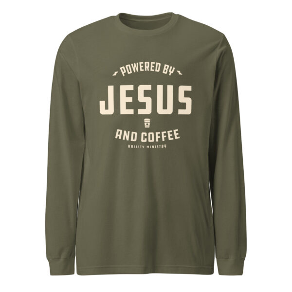 Unisex Long Sleeve Tee Military Green Front 67afa3da3bf51.jpg